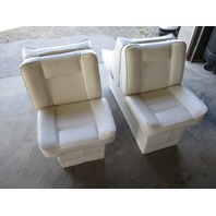 Vintage Marine Boat Folding Back to Back Seat White 36" x 13 1/4"