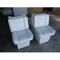 Vintage Marine Boat Folding Back to Back Seat White 36" x 13 1/4"