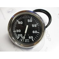 SE9798B Faria Marine Boat MPH Speedometer Dash Gauge Black/White Chrome