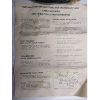 279061 OEM OMC Evinrude Johnson Instrument and Cable 33 & 40HP Pre-1970 & 1971