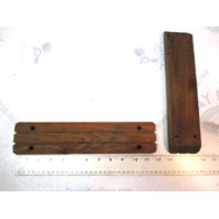 Vintage Marine Boat Teak Wood Step Pad Trim Set 11 3/4" x 2 5/8" x 5/8"