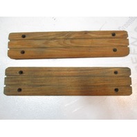 Vintage Marine Boat Teak Wood Step Pad Trim Set 11 3/4" x 2 5/8" x 5/8"