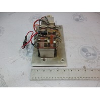 Vintage Chris Craft Scorpion Boat Aluminum Dash Panel Switches 8.75" x 5.25"