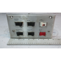 Vintage Chris Craft Scorpion Boat Aluminum Dash Panel Switches 8.75" x 5.25"