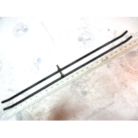 48849A1 Fits Mercury Snowmobile Skeg Ski Runner Wear Bar Rod 26" Set (2)