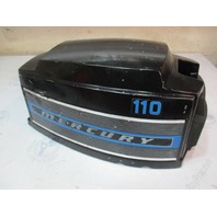 Mercury Outboard Top Motor Engine Cowl Cover Merc 110 Black Blue 1970's