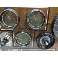 Sea Sprite Continental Mark III Boat Dash Panel Gauge Cluster 24"x 11"