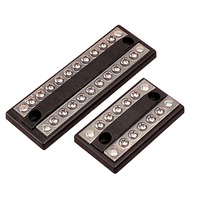 COMBINATION BUS BAR-10 Terminals, #8-32, 3-1/4"L x 1-13/16"W