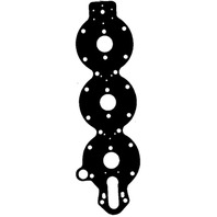 18-2544-9 321028 WATER JACKET COVER GASKET SET (2) for V6 Evinrude Johnson Motors
