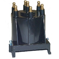 DISTRIBUTOR CAPS-Merc 850484, 850484T, 850484T2; OMC 3854331; Volvo 3854331-0; New GM Style "module in Cap" Distributors, V6; Use 18-5408 Rotor