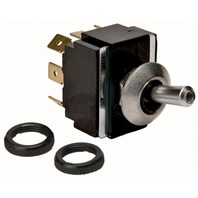 SIERRA SATIN CHROME TIP TOGGLE SWITCHES-On-Off-On DPDT