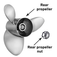 DUAL PROP (F) SST 14-1/4 X 22 Pitch Rear Propeller for Mercruiser Bravo III Stern Drive