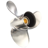 SATURN (A) STAINLESS 9-1/4 X 8 PROPELLER FOR BRP/JOHNSON/SUZUKI 9.9-15 HP Outboards