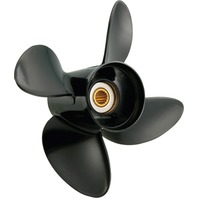 AMITA4 (A) 4-Blade 9.3 X 8 Pitch Propeller for NISSAN/TOHATSU & Mercury 9.9-20 HP
