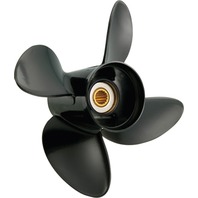 AMITA4 (B) 4-Blade 10 X 13 Pitch Propeller for HONDA/NISSAN/TOHATSU 25-30 HP