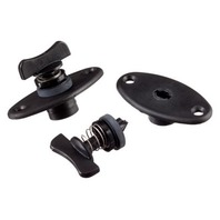 WSH-1PR-DP TH Marine Boat Windshield Latch (Pair) Black Twist Release