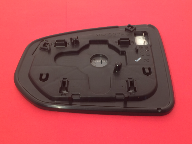 Fits 10-15 Tucson Right Pass Heated Convex Mirror Glass w// Rear Holder OE
