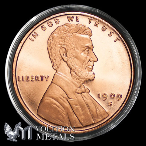 3 Coins- Lincoln Wheat Penny 1oz .999 Copper Bullion Rounds