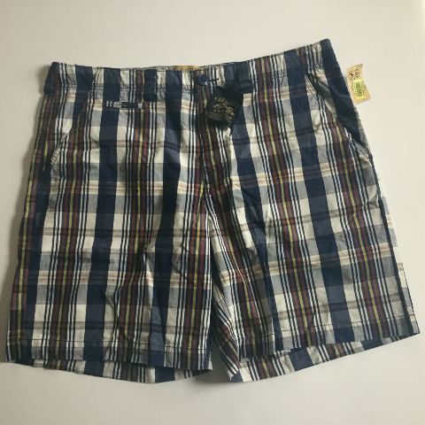 Cremieux Shorts NWT Plaid Navy Maroon Yellow flat 10" Inseam
