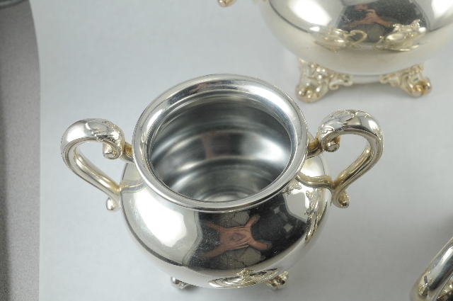 3 piece Reed & Barton Silverplate Tea Set Teapot Creamer Sugar 5600 ... 3 piece Reed & Barton Silverplate Tea Set Teapot Creamer Sugar 5600 ...