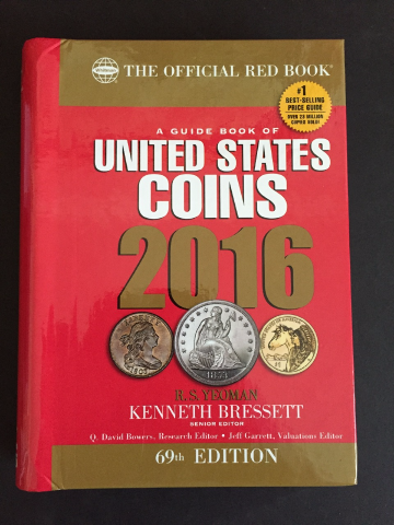 2016 Hardcover Hidden-spiral Red Book Guide Book of United States Coins Whitman
