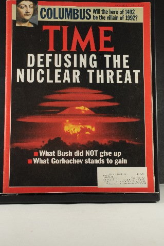 Time Magazine Oct 7 1991 Defusing the Nuclear Threat Bush Gorbachev; Columbus