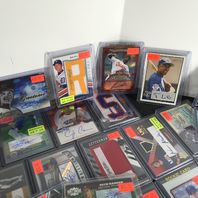 Lot of 40 Baseball Cards Auto Relics Game Used Bat Jersey Patch POA Serial