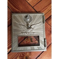 Vintage Post Office Box Door Eagle w. Arrows Design 6.5"x5.5" #402