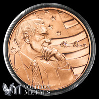 5 Coins- Ron Paul 1oz .999 Copper Bullion Rounds
