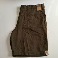 Foundry Shorts NWT 44 Khaki Moss Green Flat Front 10" Inseam