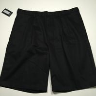 NWT Roundtree & Yorke Travel Smart Shorts Black Flat Front Polyester 52