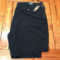 Ralph Lauren Polo Bedford Chino Cotton Shorts Flat Front 8in. Inseam 50W Navy