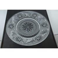 Set of 6 Glass Round Salad Plates 8.25"