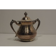 Taunton Silver Quadruple Plate Lidded Sugar Bowl # 899
