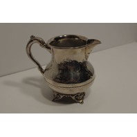 Vintage Pairpoint Mfg. Co Silver Quadruple Plate Footed Creamer #355