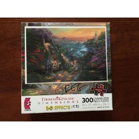 Ceaco Thomas Kinkade 300 Piece 3-D Effects Puzzle "The Village Lighthouse" New
