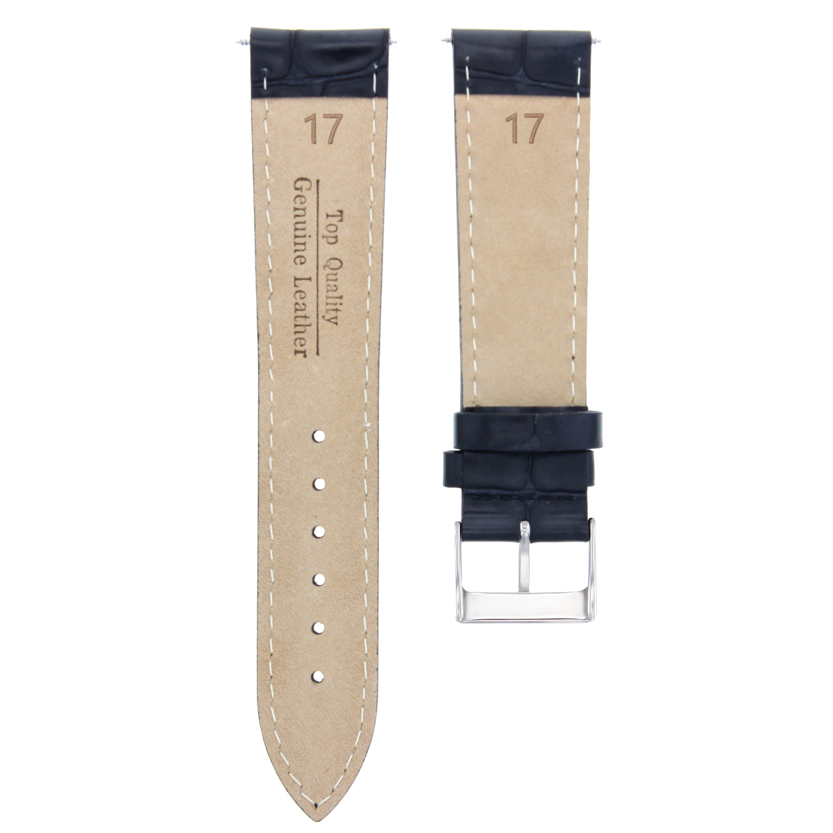 17MM ITALIAN LEATHER WATCH STRAP BAND 