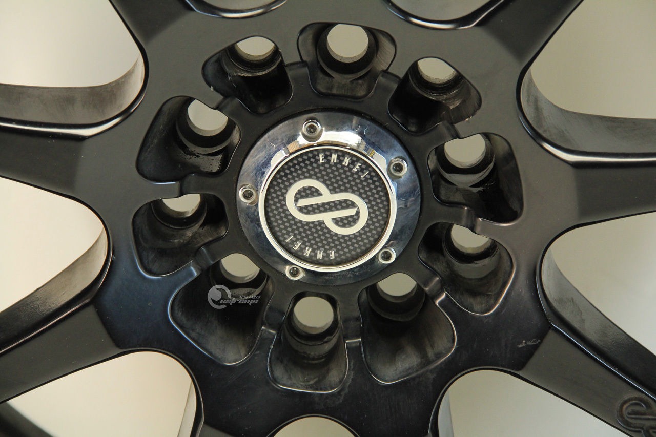 Enkei EDR9 17x7 9 Spoke Alloy Rim 5 Lug Nut 45 Inset. 5x100/114.3 Black