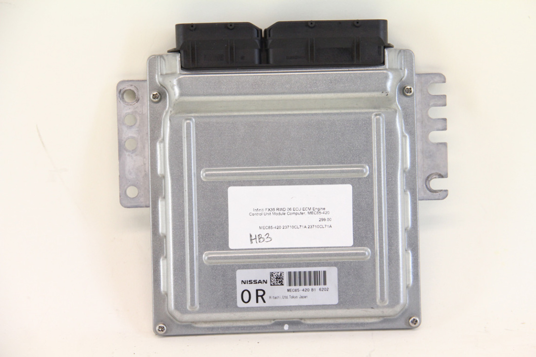 Infiniti FX35 RWD 06 ECU ECM Engine Control Unit Module Computer, MEC85 ...
