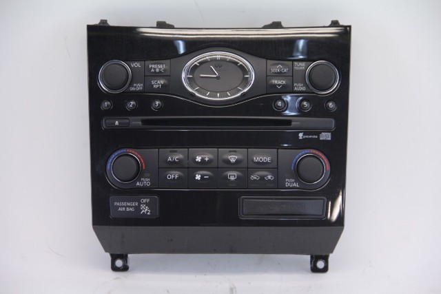 Infiniti FX35 09-10 FX50 Audio Climate Display Control Unit Module 25391-1CA2A, A618, OEM, 2009, 2010
