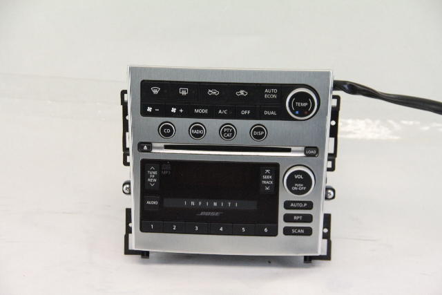 Infiniti G35 07 Bose 6 Disc CD AM/FM Player, Climate Control 28185-CM30A, OEM, 2007