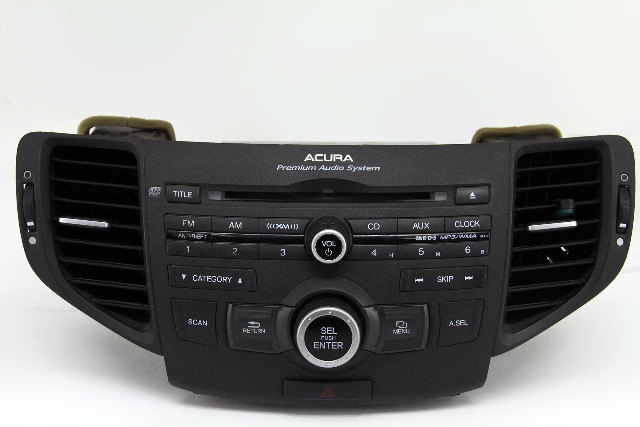 Acura TSX 09-14 XM Satellite Radio Control Tuner Control Panel 39100-TL2-A00, A639, OEM, 2009, 2010, 2011, 2012, 2013, 2014
