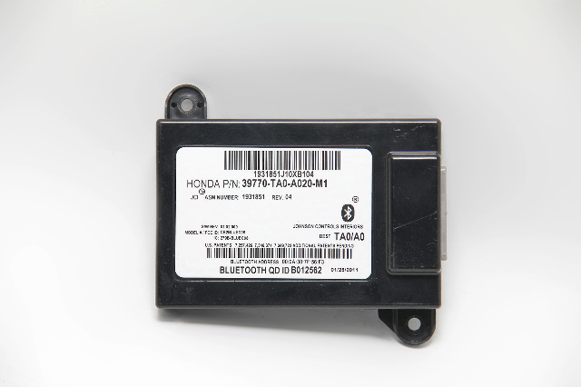 Honda Accord 08-12 Communication Bluetooth Control Module 39770-TA0-A02, A608, OEM, 2008, 2009, 2010, 2011, 2012