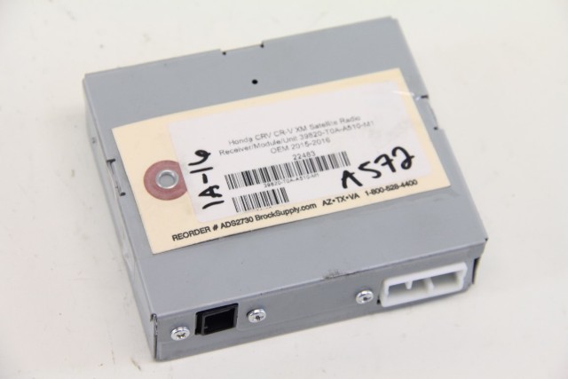 Honda CR-V CRV 15-16 XM Satellite Radio Receiver/Module/Unit 39820-T0A-A510-M1, A572, OEM, 2015, 2016
