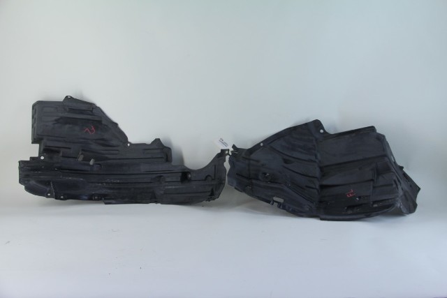 Infiniti G35 03-07 Coupe Fender Liner Front Left 2 Piece Set Pair Assembly, A609, OEM, 2003, 2004, 2005, 2006, 2007