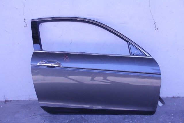 Honda Accord 08-12 Coupe Front Door Assembly Right/Passenger Electric Gray/Grey, A608, OEM, 2008, 2009, 2010, 2011, 2012