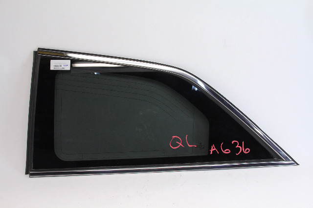 Honda Odyssey 11-16 Left/Driver Quarter Glass w/Antenna 73561-TK8-A11, A636, OEM, 2011, 2012, 2013, 2014, 2015, 2016