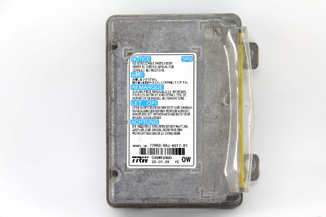 Honda Odyssey 05-06 SRS Air Bag Unit Module Computer 77960-SHJ-A01, A634, OEM, 2005, 2006
