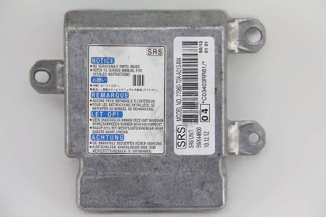 Honda Accord 13-15 Sedan SRS Unit, Air Bag Module Computer 77960-T2A-A01, A646, OEM, 2013, 2014, 2015