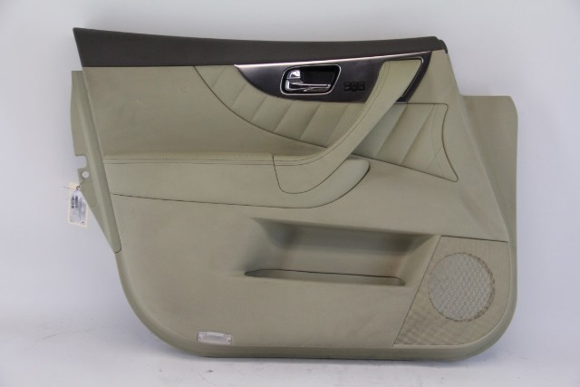 Infiniti FX35 09-10 FX50 Door Panel Trim Front Left Driver Tan/Hinoki 809011CA1A, A618, OEM, 2009, 2010